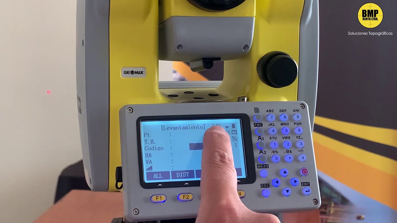 Instalación y levantamiento con 2 puntos conocidos Estación Total Geomax Zoom 10