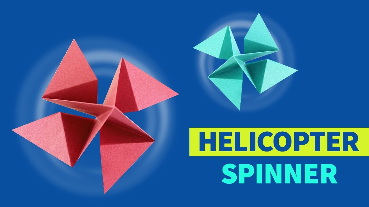 Very easy paper helicopter spinner #helicopter #spinner #papercraft