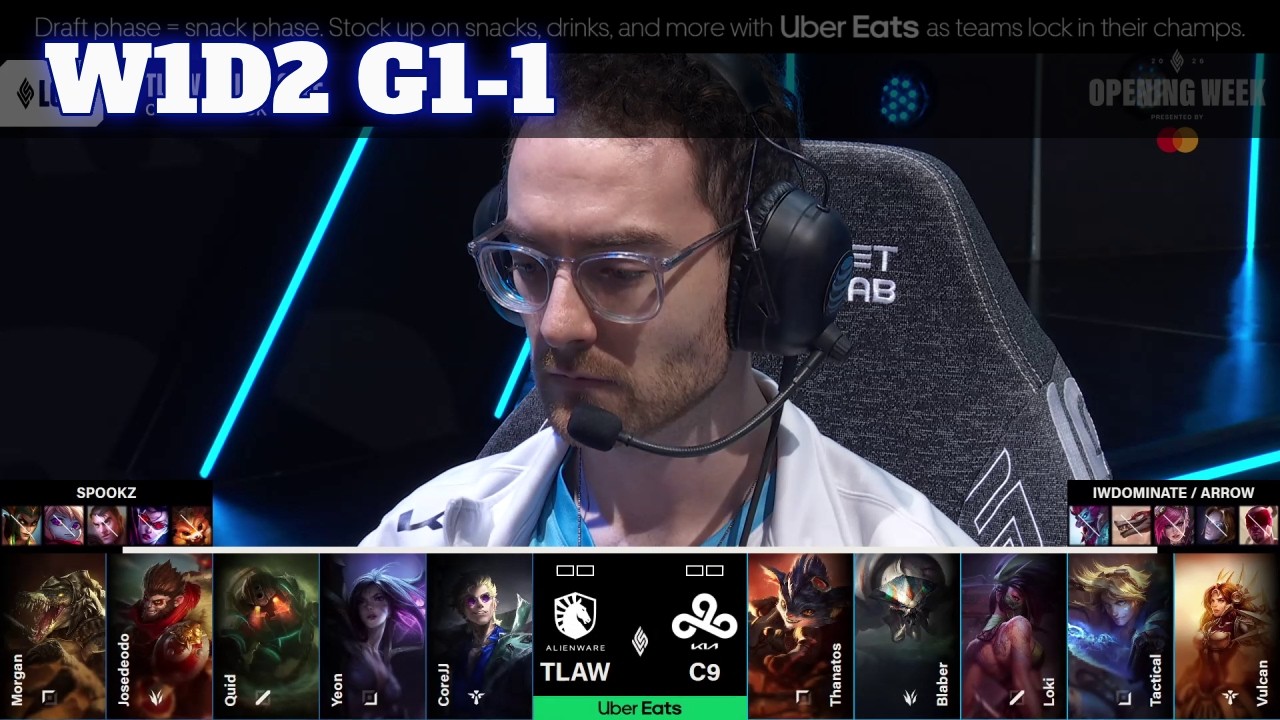 TLAW vs C9 - Game 1 | Week 1 Day 2 S16 LCS Summer 2026 | Team Liquid Alienware vs Cloud 9 G1 W1D2