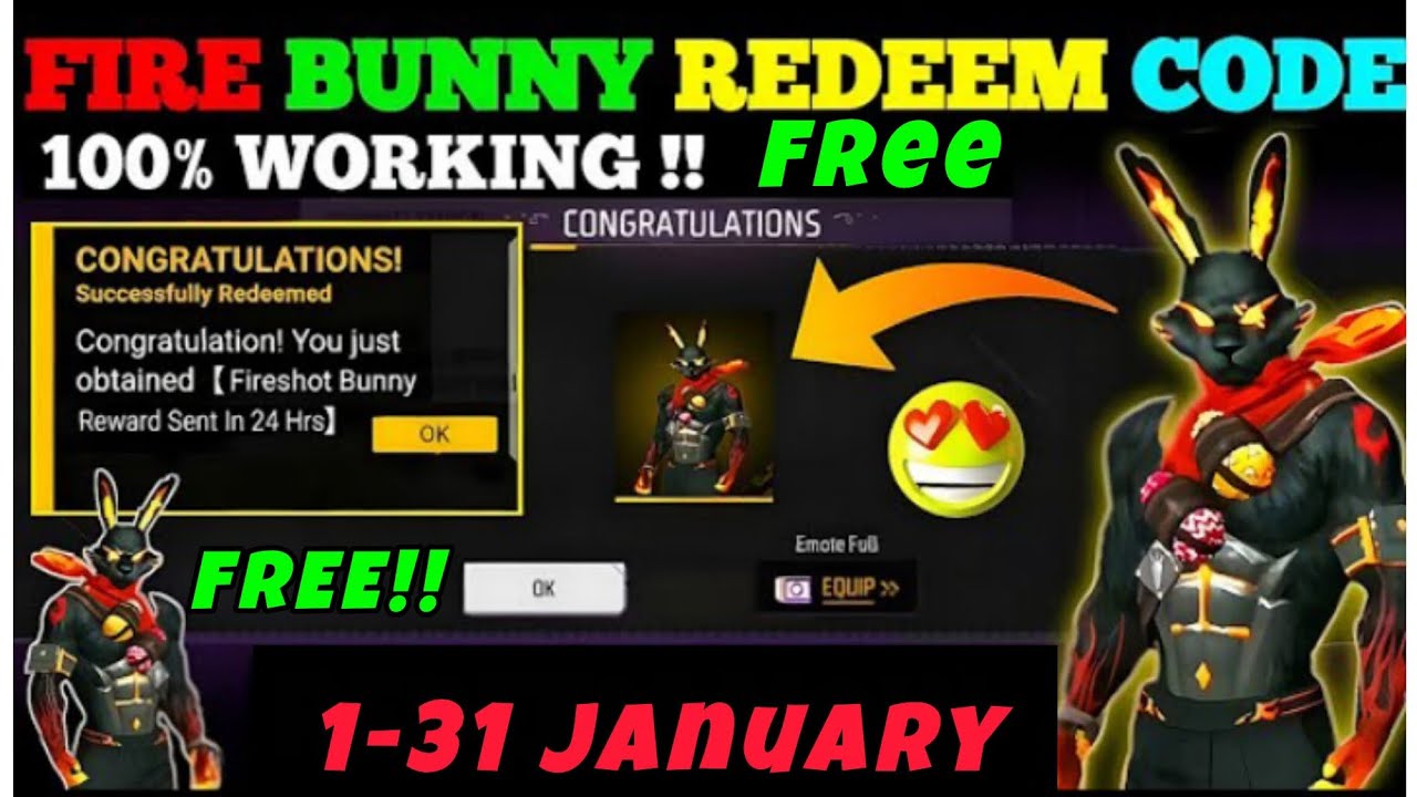 🔴 2026 Red Bunny Bundle Redeem Code Today! 😍 How to Get Red Bunny Bundle in Free Fire Max