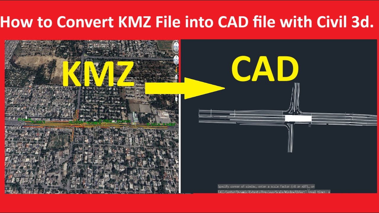 How to Convert KMZ File into CAD file with Civil 3d.
