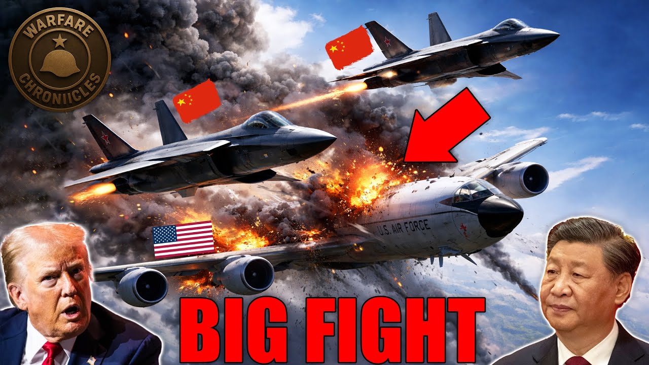 Chinese J-20 Stealth Fighters Crushed a U.S. RC-135 Spy Plane… Then America Unleashes Hell