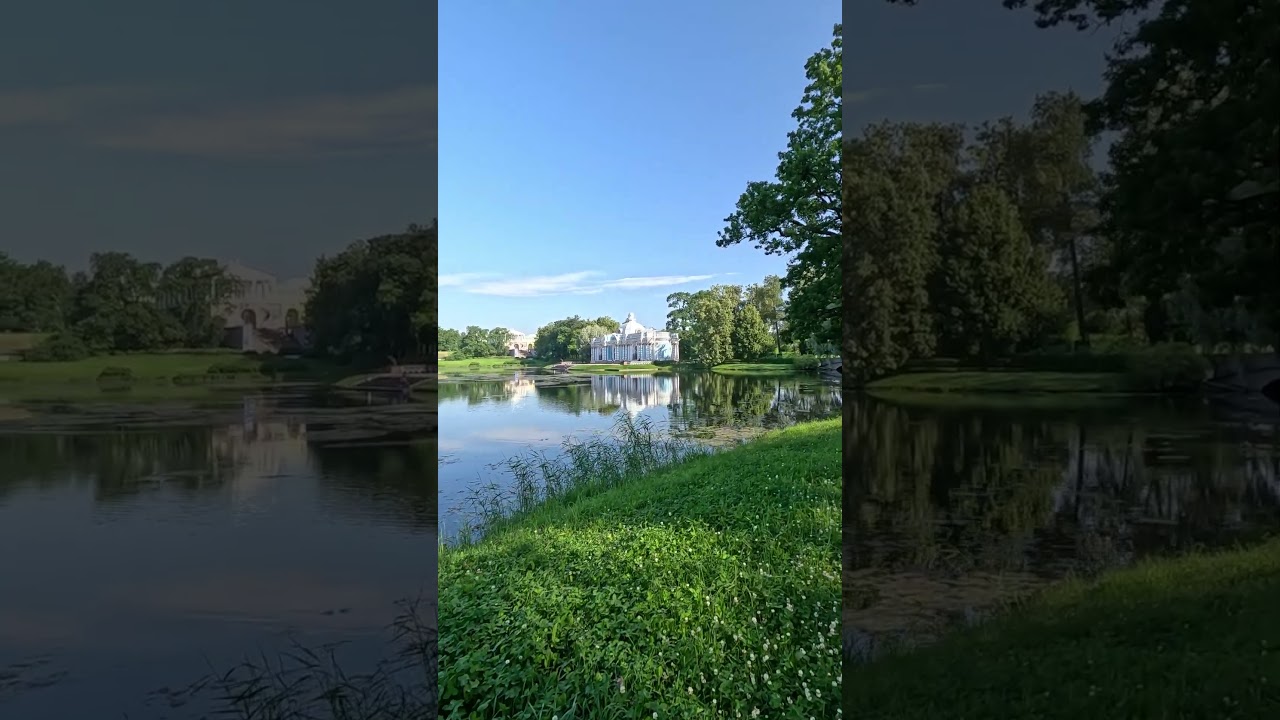 POV Walk in Catherine🌳Park👀Lake Reflection #asmr #travel #art #europe #natural #gardendesign