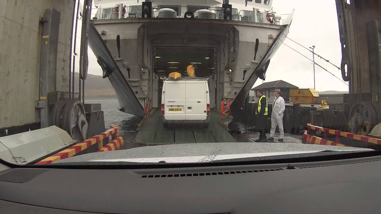 Boarding CalMac Isle of Lewis at Uig (unusual routing) - ScotVlog 47