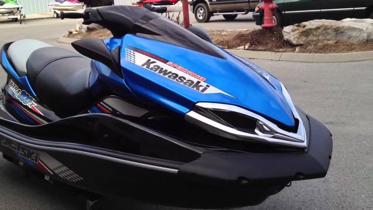 2012 Kawasaki Jet Ski Ultra 300X Blue and Black or Two-tone Ebony / Metallic Surf Blue