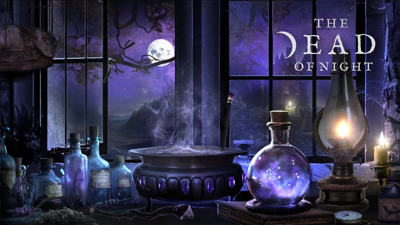 Potion Master's Room Ambience 🧙✨⚗️📚 🧹🍂 | The Dead of Night School of Witchcraft and Wizardry