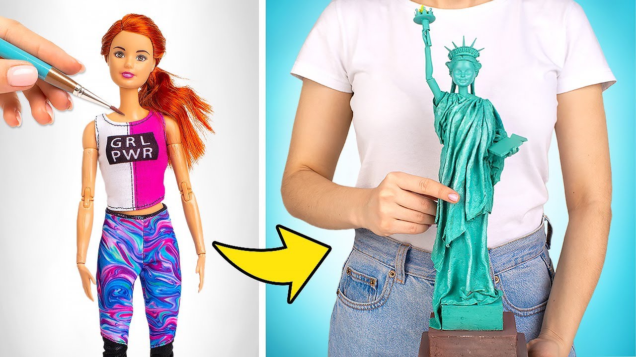 Statuia Libertății &ndash; un DIY dintr-o păpușă obișnuită
