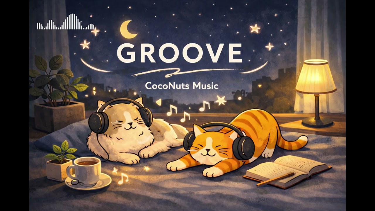 Midnight Lounge Groove 🌙☕️ | Chill City Pop Jazz R&B BGM for Study & Relax | CocoNuts Music