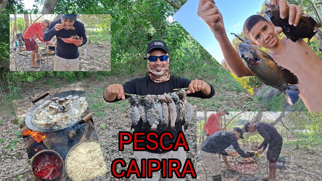 🥘A VERDADEIRA PESCARIA CAIPIRA RAIZ ACONTECEU 🎣📽
