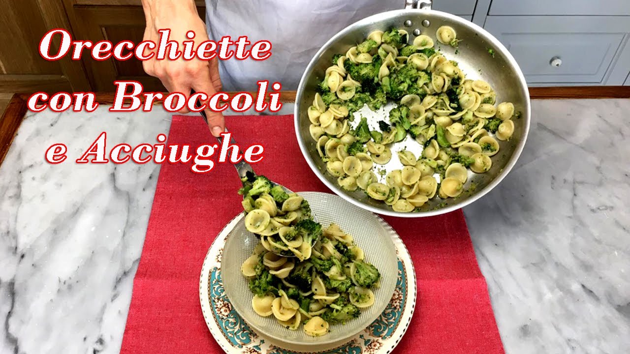 Orecchiette ai Broccoli e Acciughe Sott'olio Primo Piatto Molto Appetitoso