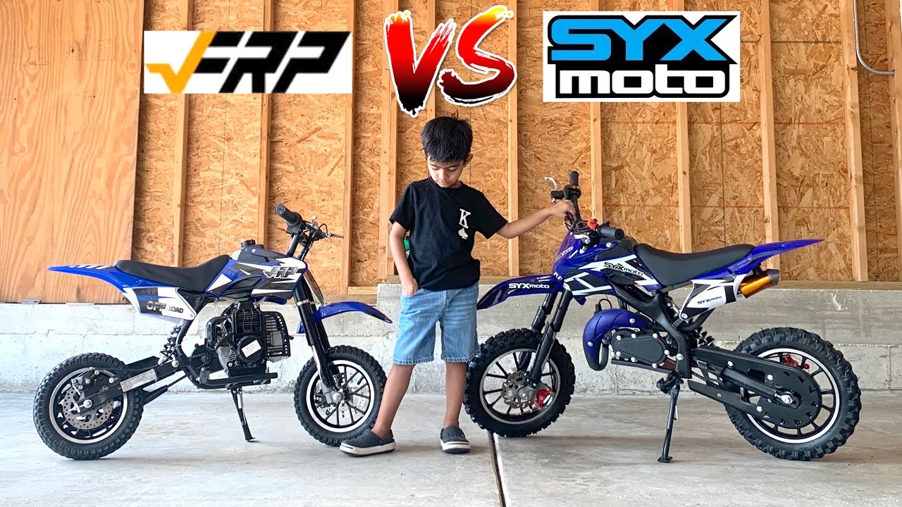 Сравниваем два самых дешёвых кроссовых мотоцикла на Amazon! 50-кубовый SYX Moto Holeshot против F...
