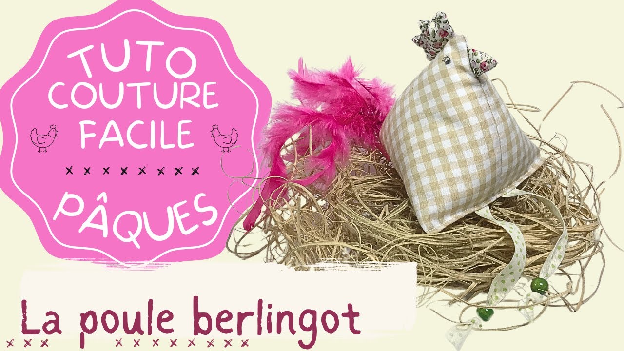 🧵🐔Comment coudre une poule berlingot pour Pâques simplement?
