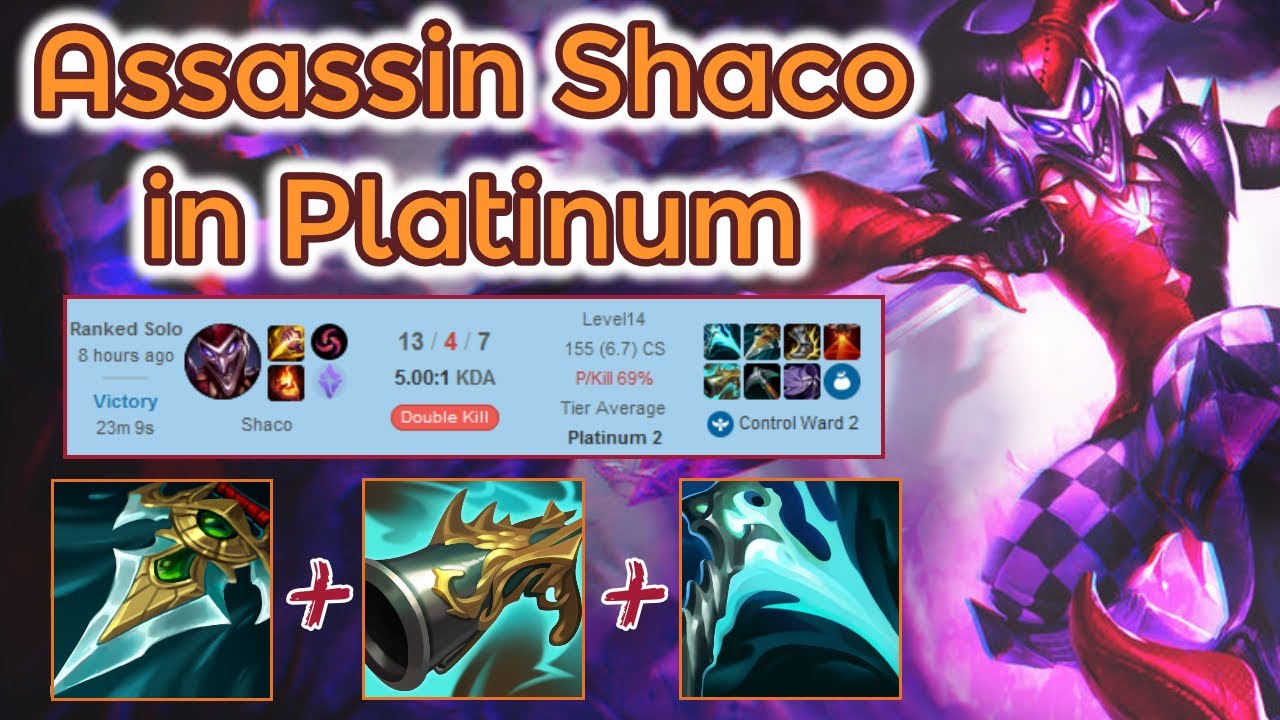 Assassin Shaco Jungle smurfing in Platinum - S11 [League of Legends] Full Gameplay - Infernal Shaco