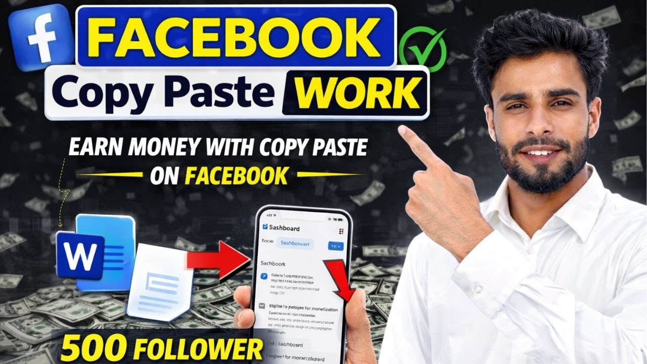 Earn Money with Facebook Copy Paste Work | No Skill No Investment | Real Method 2026