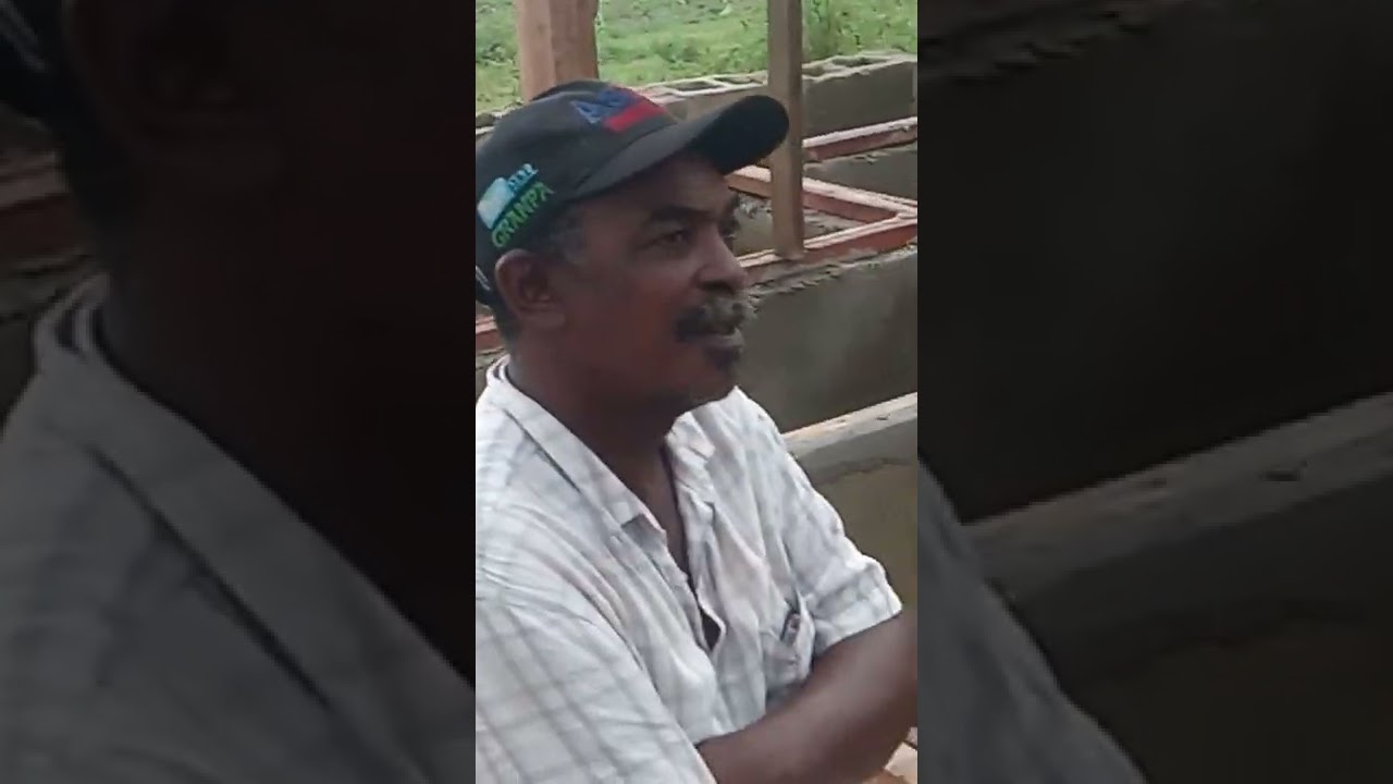 one on one interaction with Engr Musa on snail pen construction.