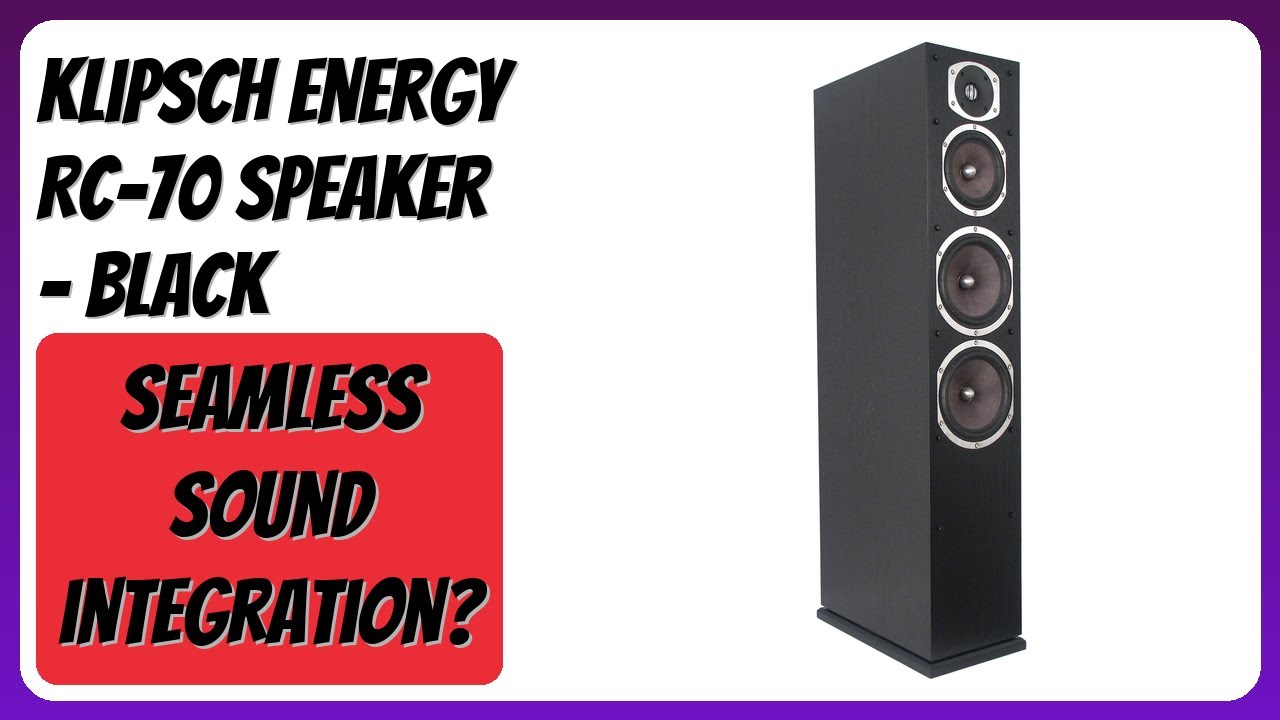 REVIEW (2026): Klipsch Energy RC-70 Speaker - Black. Features