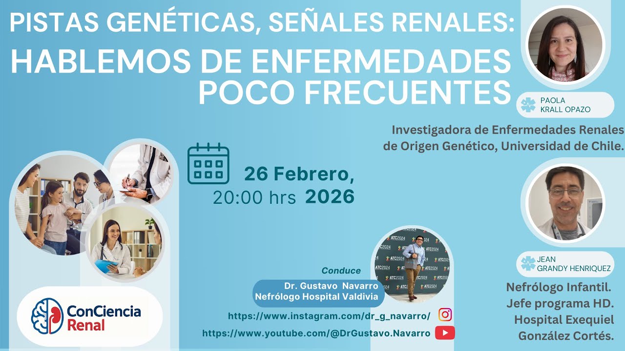 2026 - 03 - Pistas Genéticas, Señales Renales: Hablemos de Enfermedades Poco Frecuentes 📱