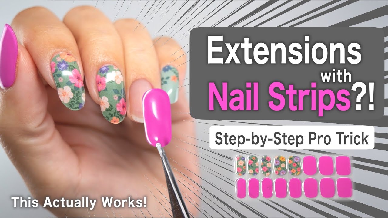 Wait&mdash;You Can Extend Nails with Semi-cured Gel Nail Strips?!  Full Step-by-Step Guide【ASKA NAILS】