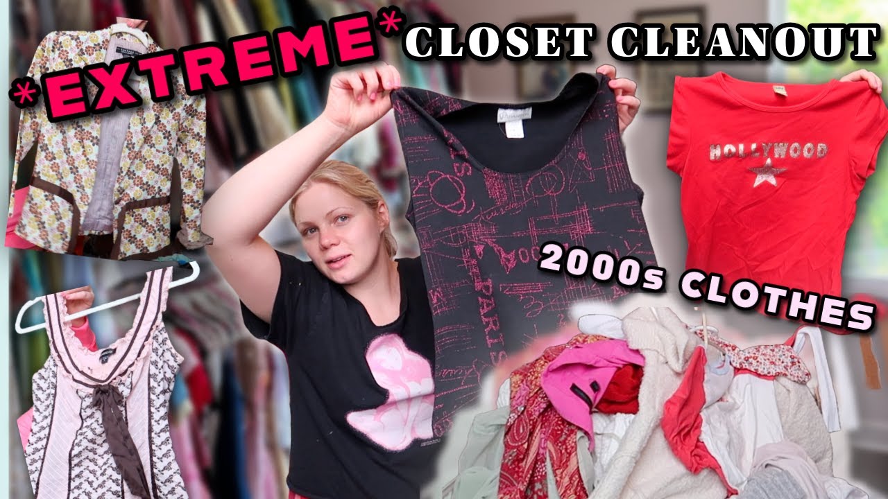 EXTREME CLOSET CLEANOUT after YEARS of thrifting! | sorting through everything I own!