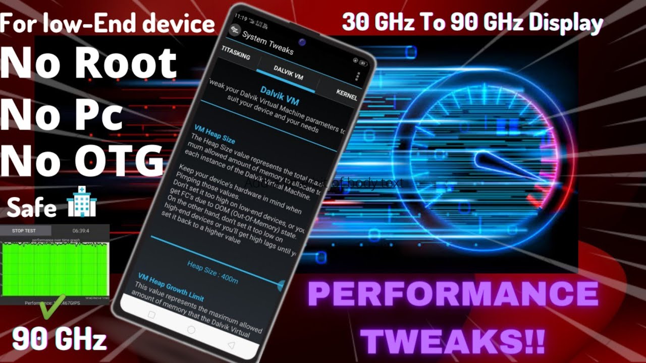 How To Overclock Android  Without Root | Increase Fps And Fix Lags | 30GHz To 90GHz #overclocknoroot