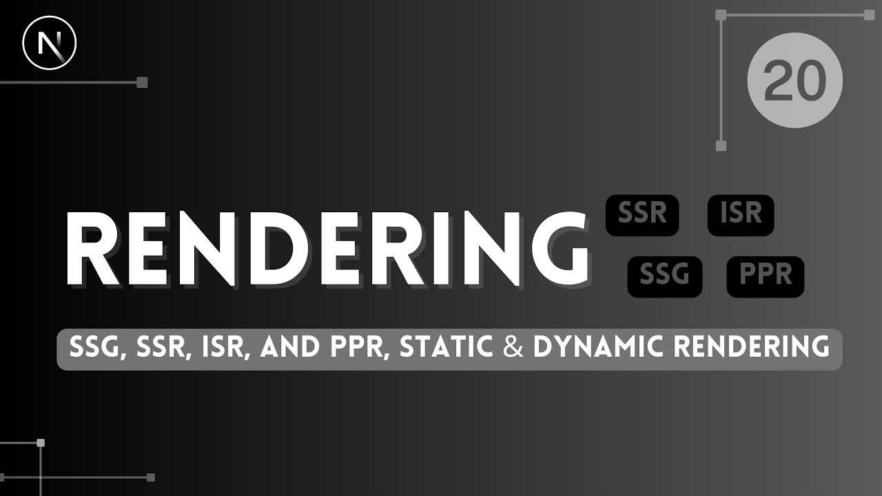 Nextjs darija - 20 - Nextjs Rendering Explained SSG, SSR, ISR, and PPR Uncovered (شرح بالدارجة)