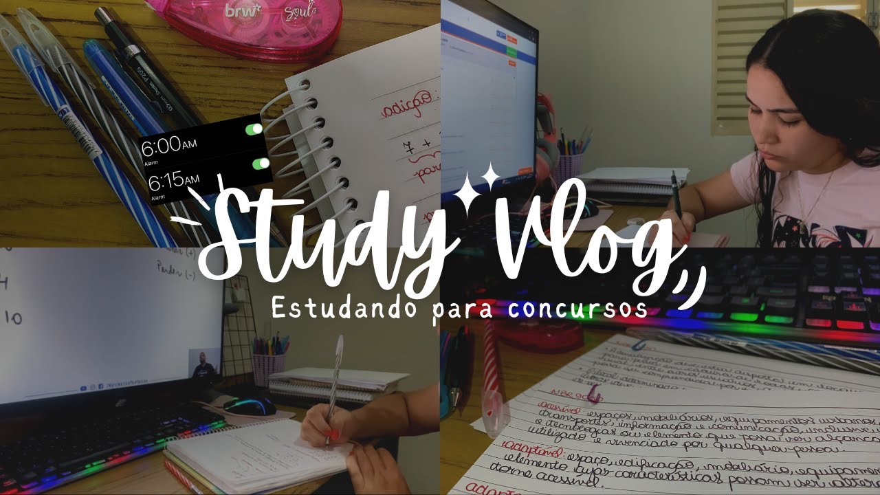 Study Vlog | Minha rotina real como CONCURSEIRA