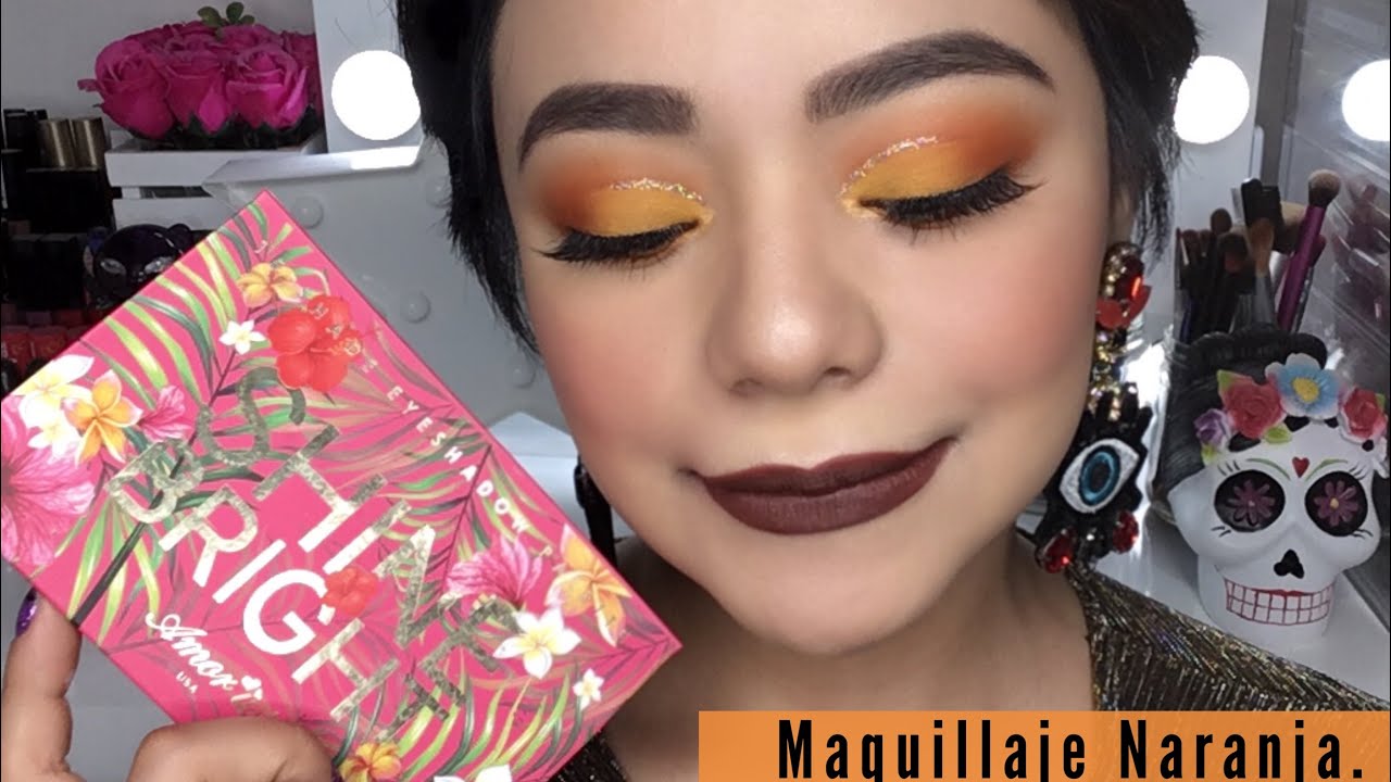 🍂MAQUILLAJE NARANJA | Blending Sponge AMOUR US.
