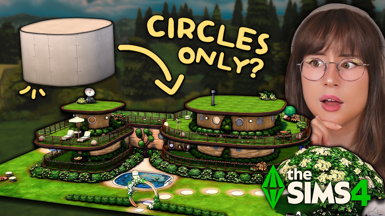Building a House using ONLY Circles in The Sims 4