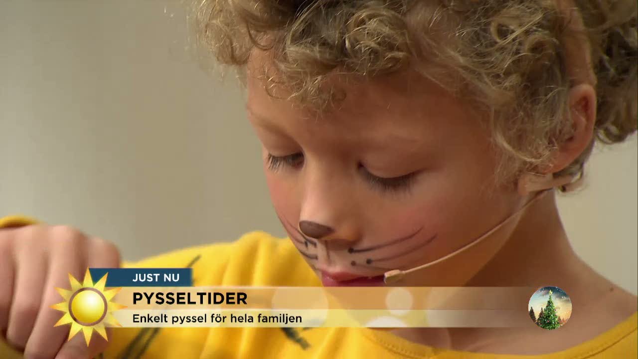 Gör det själv: Supersnygga julkort - Nyhetsmorgon (TV4)