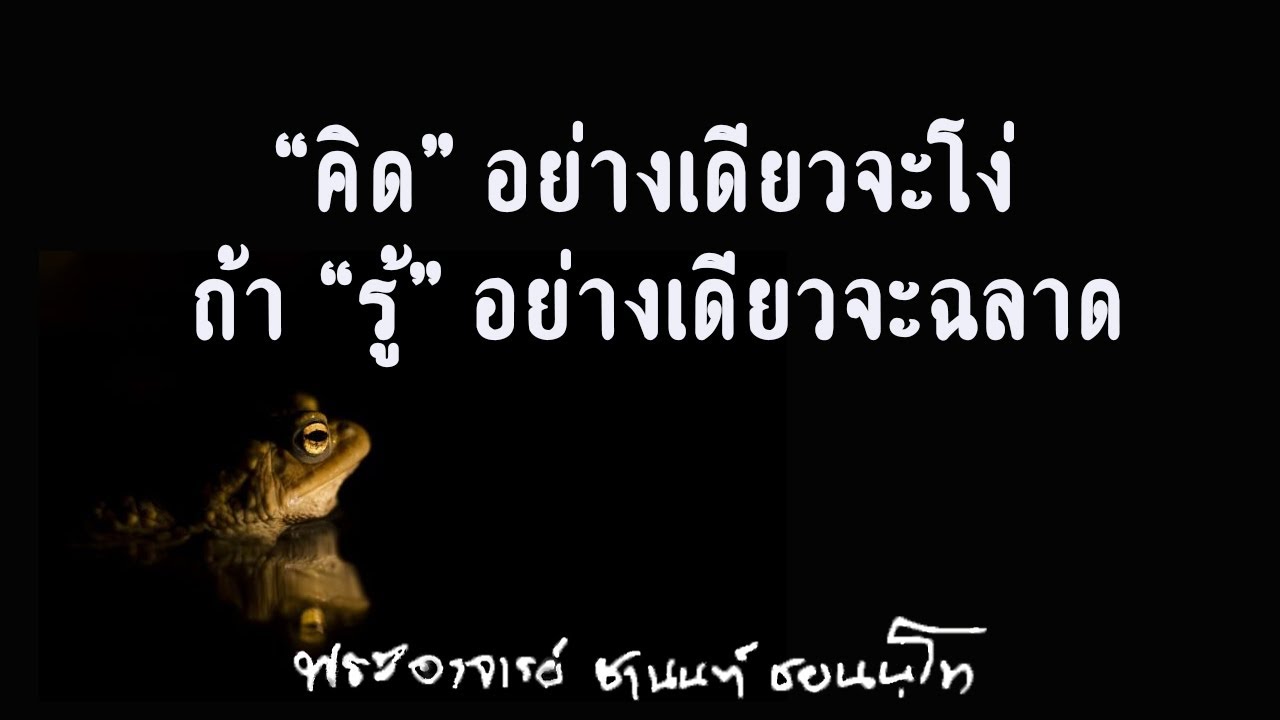 คิดอย่างเดียวจะโง่ ถ้า 