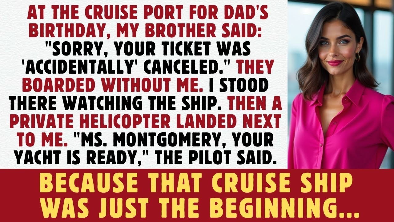 Dad's 65th Birthday Cruise—Family Left Me At Port... Not Knowing The Ship's Owner Was Waiting