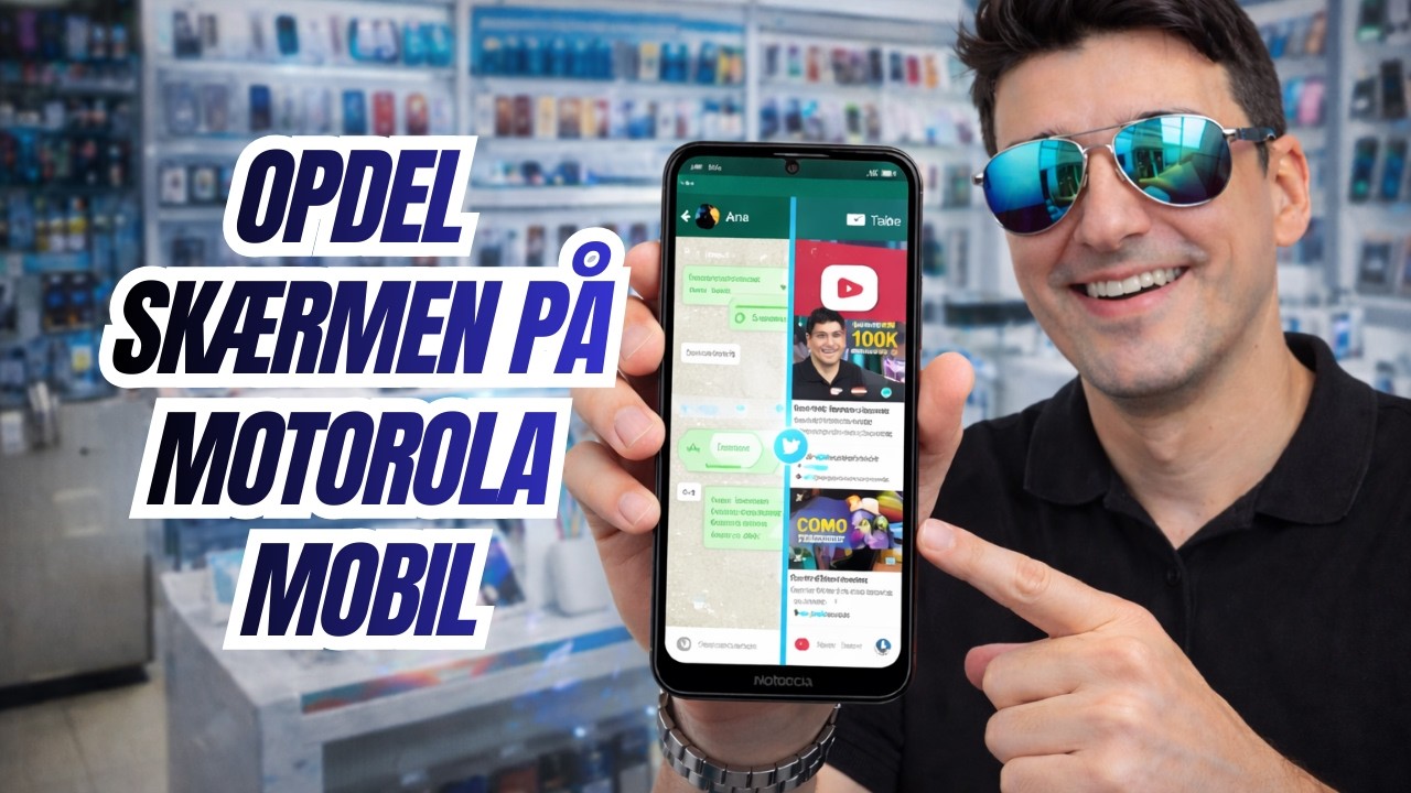 ✅ SÅDAN OPDELER DU SKÆRMEN PÅ EN MOTOROLA TELEFON (BRUG 2 APPS SAMTIDIG)
