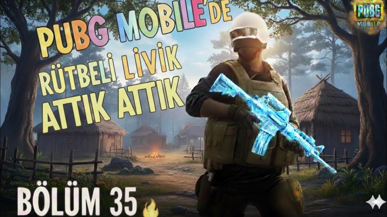 🔥| PUBG MOBİL' DE RÜTBELİ LİVİK OYNADIK  + 19 PUAN ALARAK BİRİNCİ OLDUM  💥 35. BÖLÜM 