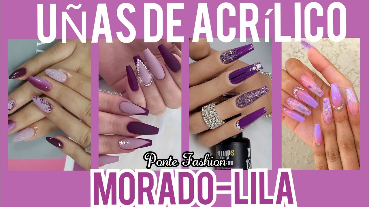 DISEÑOS DE UÑAS 2021💅COLOR MORADO/ FASHION NAIL2020/ MODA Y TENDENCIA EN UÑAS/#PONTEFASHION