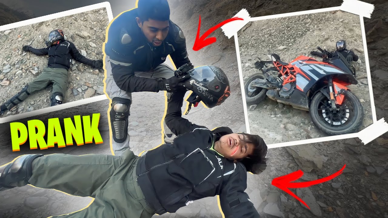BIKE ACCIDENT PRANK ON MY BROTHER | PRANK ON @godpraveenytvlogs