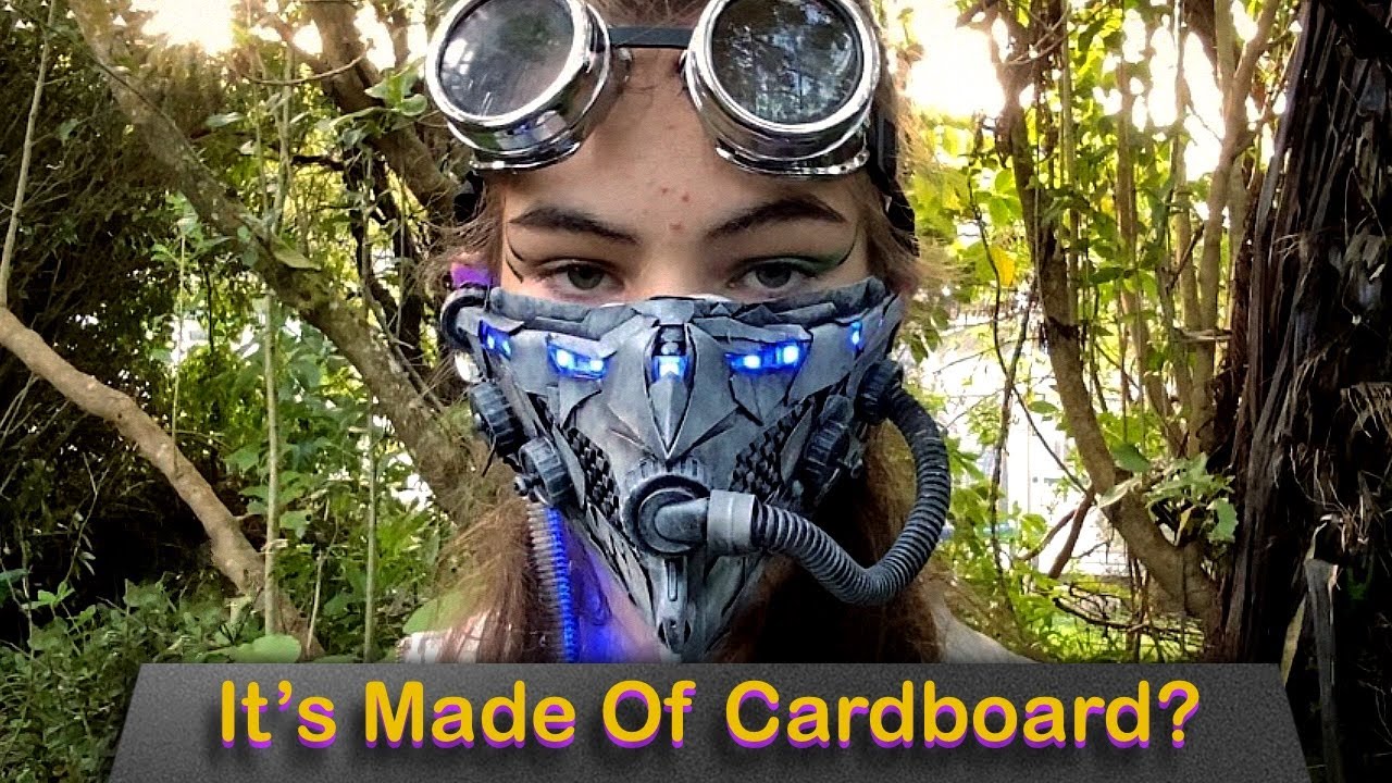 This CyberPunk Mask Is Made Out Of Trash?