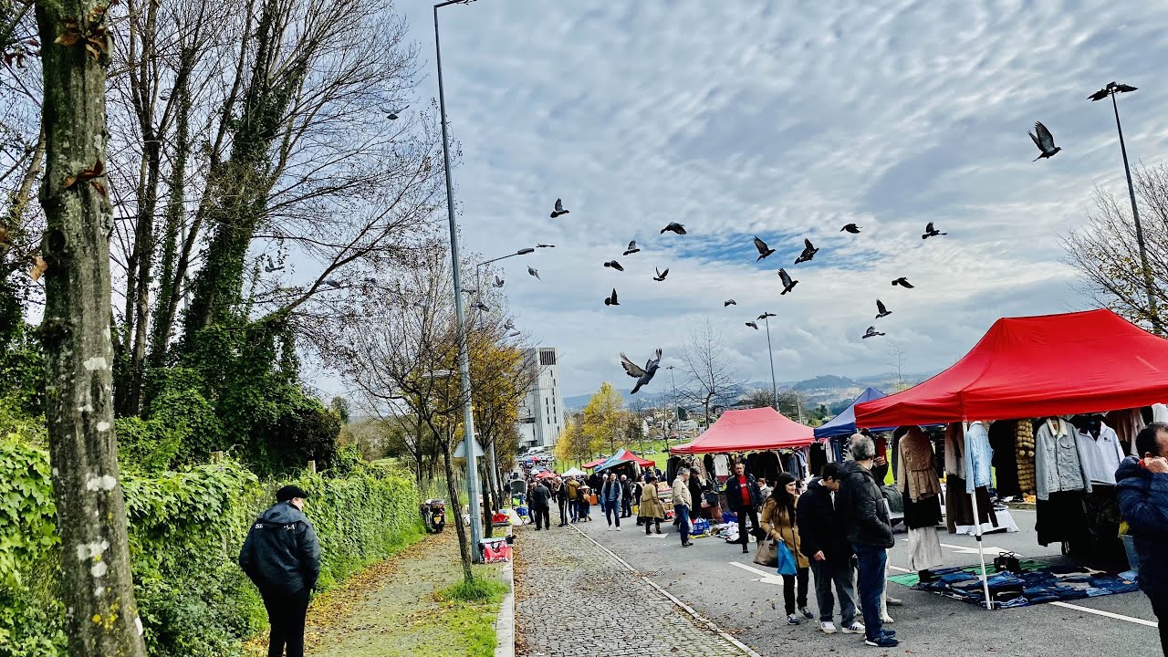 Weekly Flea Market / Second Hand Market in Porto, Portugal
