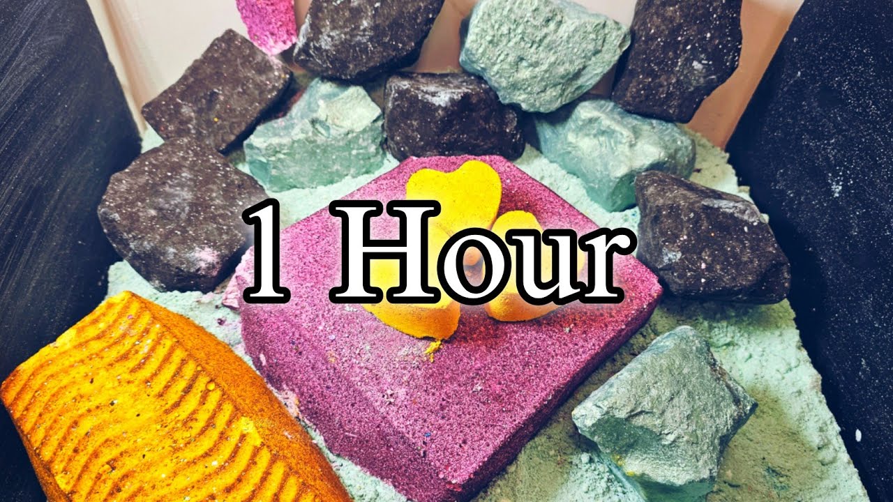 1 Hour Variety Crush !! Gymchalk ASMR Satisfying Relaxing Sleepaid 😌 😴 👌 ✨️ ☺️ 