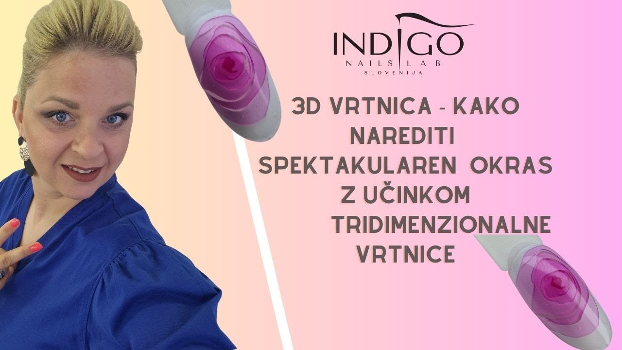 3D dekoracija - vrtnica - korak za korakom! | Indigo Nails