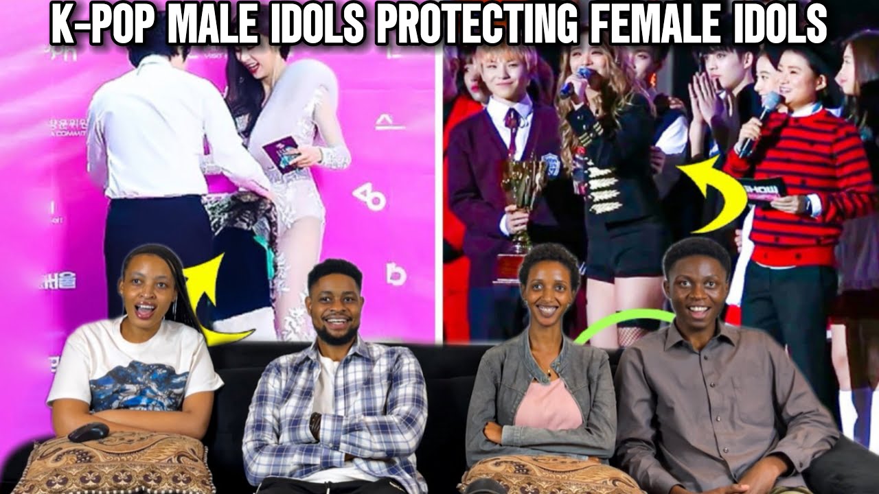 Our Reaction To K-pop Male Idols Helping And Protecting Female Idols