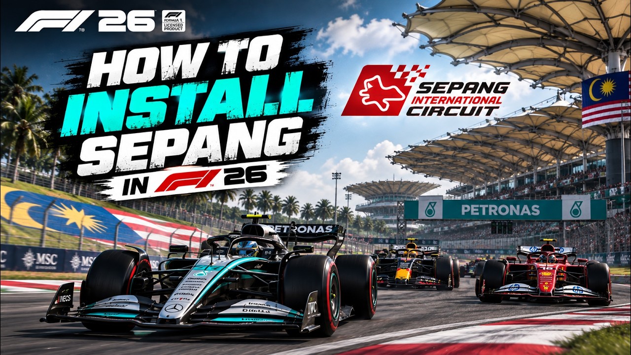 HOW TO INSTALL SEPANG IN F1 25!