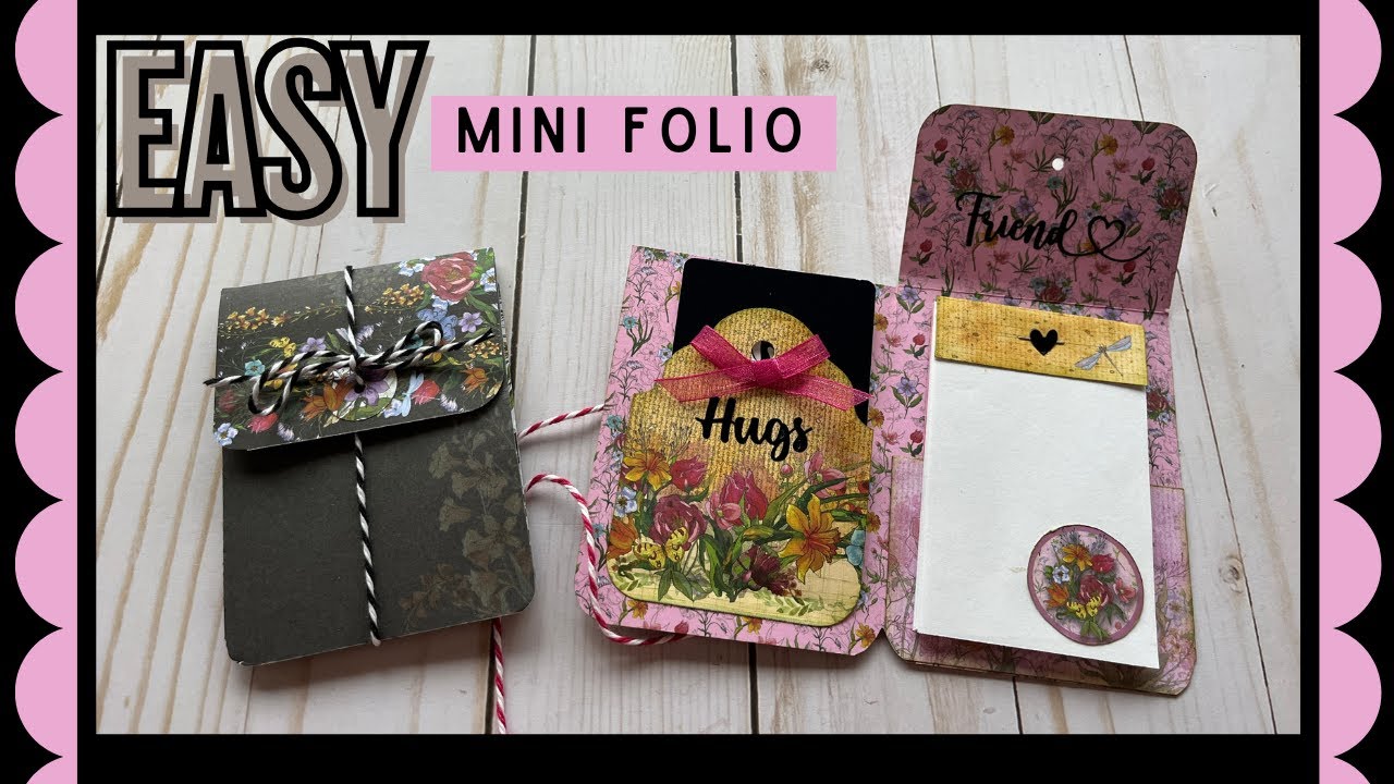 🌿 Easy Mini Folio 6x6 Paper Project 🌿 #onesheetwonder (Giveaway Ended)