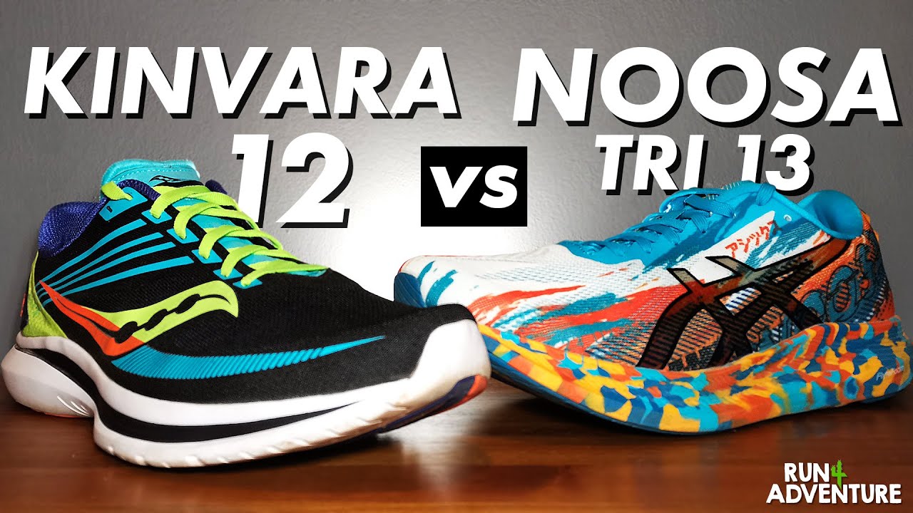 SAUCONY KINVARA 12 vs ASICS NOOSA TRI 13 REVIEW | Best Shoes For Triathlon | Run4Adventure