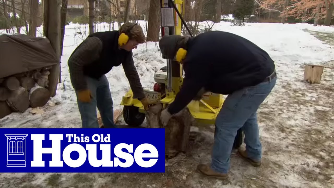 How to Split Logs for Firewood | This Old House