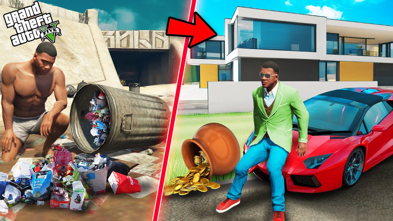 GTA 5 : Franklin Incredible Life Changes From Poor Life To Rich Life in GTA 5 ! (GTA 5 mods)