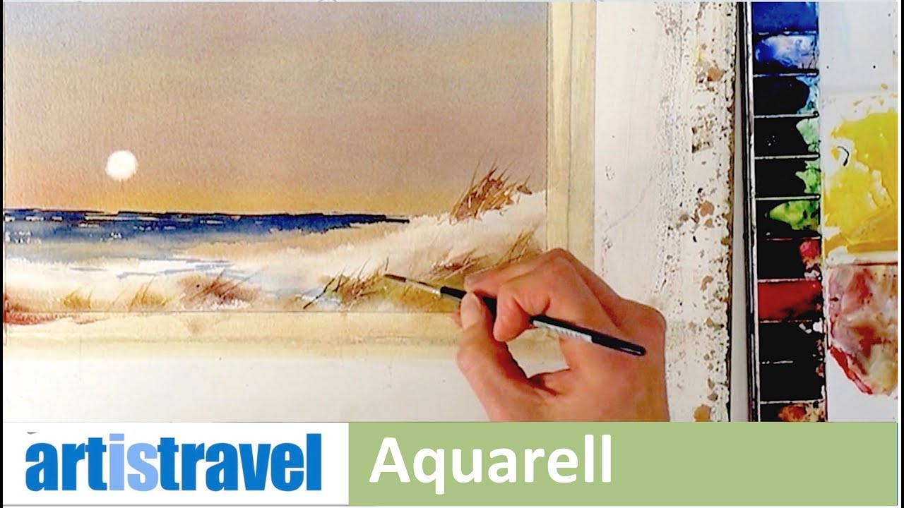 Strandlandschaft | Ganz einfach aquarellieren lernen 5