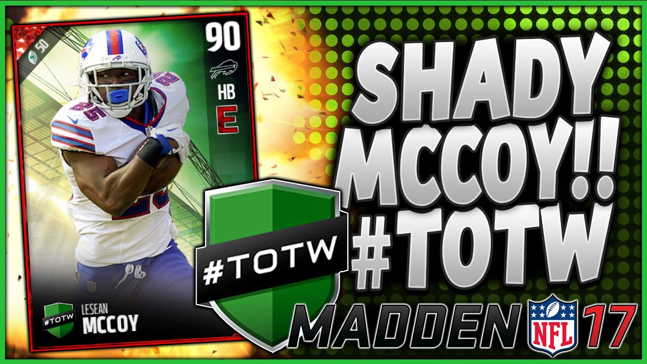 OMG! BEST HB IN MUT 17! | TOTW SHADY MCCOY!! | MUT 17 PACK OPENING