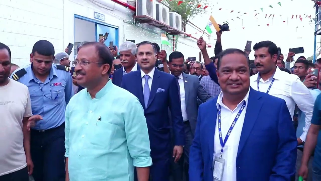 India's Minister Shri V. Muraleedharan Visits Employees @ NBTC Camp || NBTC Group||Kuwait|| 24.08.23