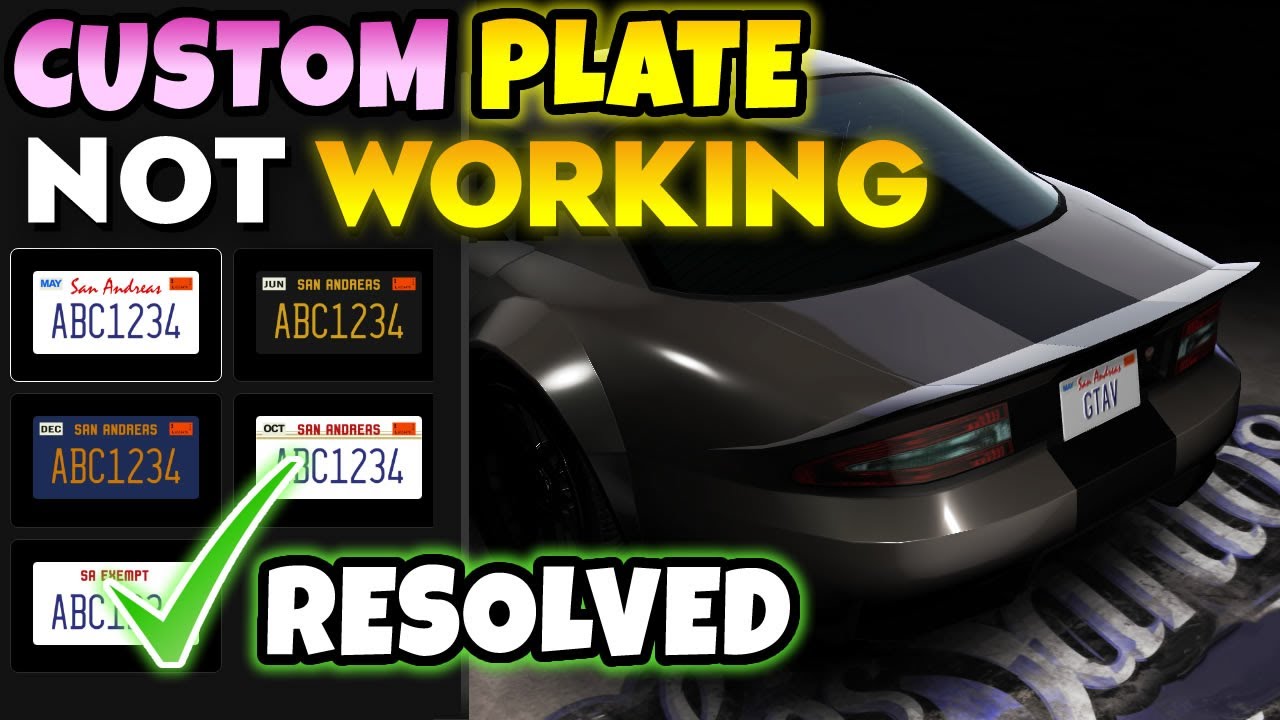 Новый номерной знак GTA Online НЕ РАБОТАЕТ (как решить?)