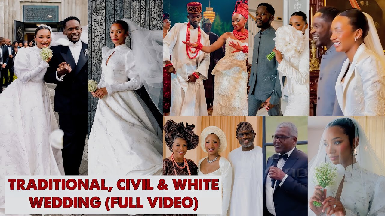 Temi Otedola And Mr Eazi Wedding, (Full Video) $14m dollars Traditional, Civil & White Wedding 
